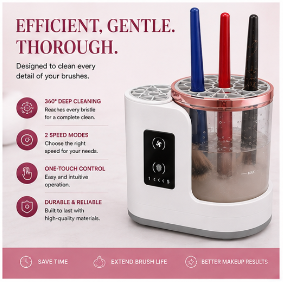 4-in-1 Electric Makeup Brush Cleaner